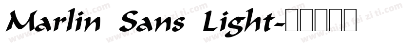 Marlin Sans Light字体转换
